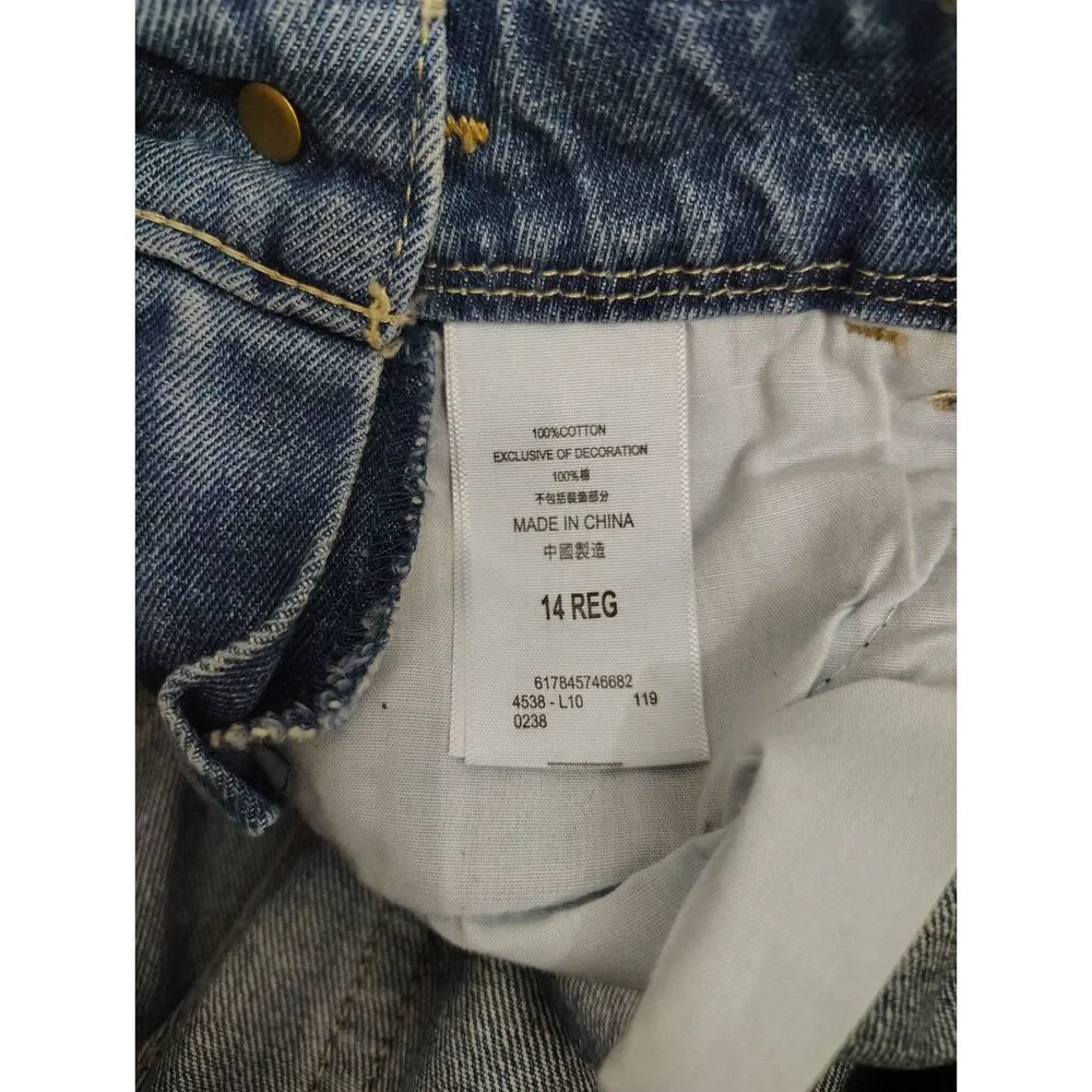 Levi's Classic Blue Denim Short Overalls
